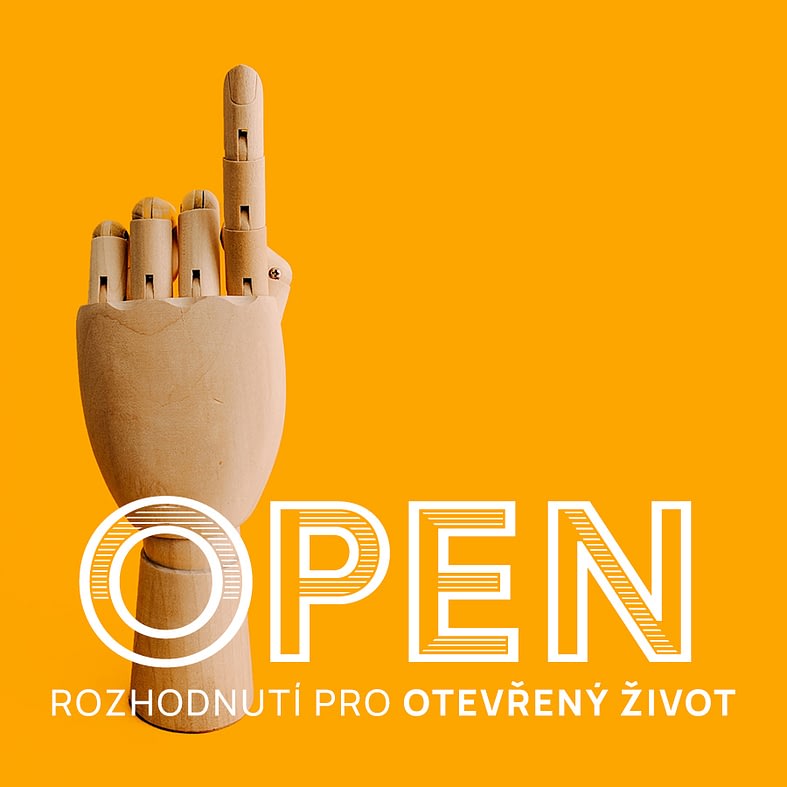 Podcast banner: Open | Rozhodnutí pro otevřený život